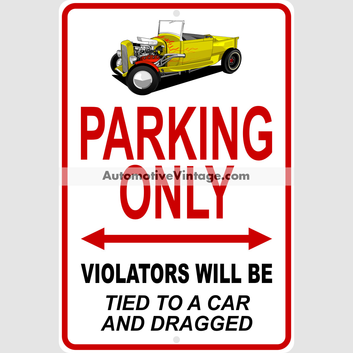 Happy Days Ralph Malph Ford Pickup Famous Car Metal Parking Sign