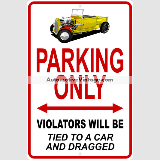 Happy Days Ralph Malph Ford Pickup Famous Car Metal Parking Sign