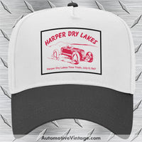 Harper Dry Lakes 1947 Drag Racing Hat Black/White