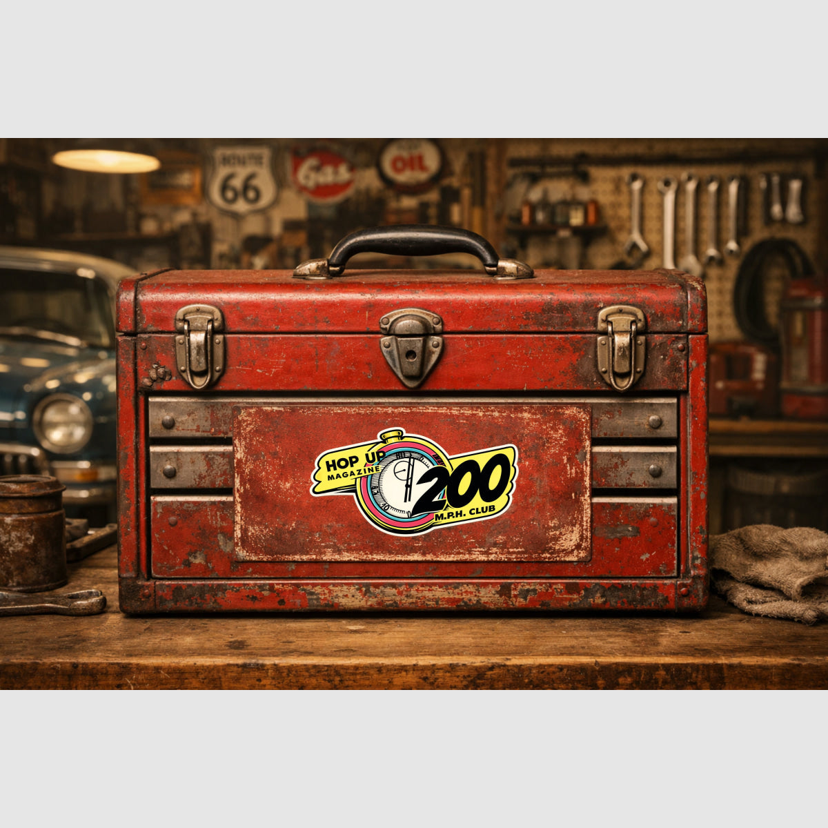 Hop Up Magazine 200 MPH Club Auto Parts Car Sticker Sticker Auto Parts Stickers