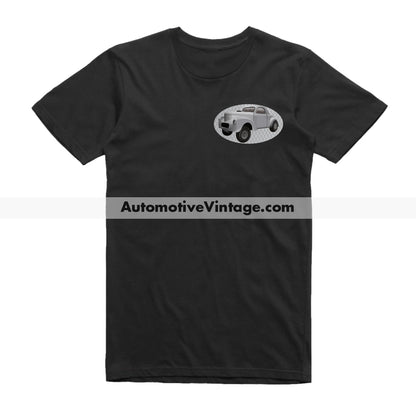 Hot Rod Willys Famous Car Chest Logo T-shirt Black / S Famous Car T-Shirt