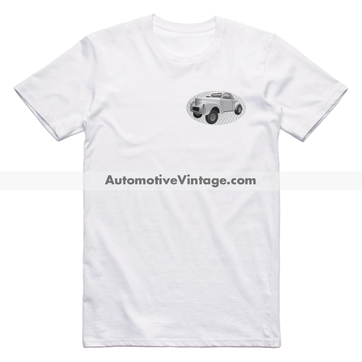 Hot Rod Willys Famous Car Chest Logo T-shirt White / S Famous Car T-Shirt
