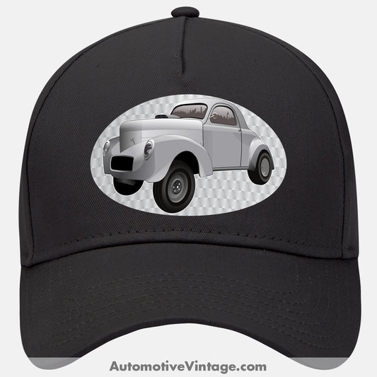 Hot Rod Willys Famous Car Hat Black