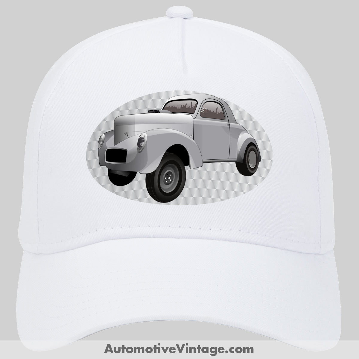 Hot Rod Willys Famous Car Hat White