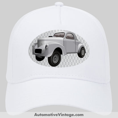 Hot Rod Willys Famous Car Hat White