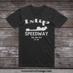 Islip Speedway New York Drag Racing T-Shirt Black / S