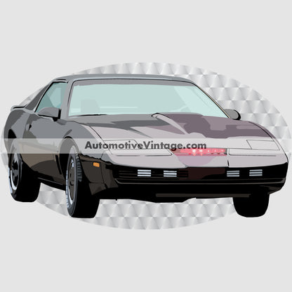 Knight Rider KITT Pontiac Trans Am Famous Car Chest Logo T-shirt Famous Car T-Shirt