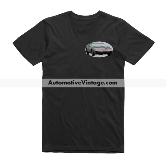 Knight Rider KITT Pontiac Trans Am Famous Car Chest Logo T-shirt Black / S Famous Car T-Shirt