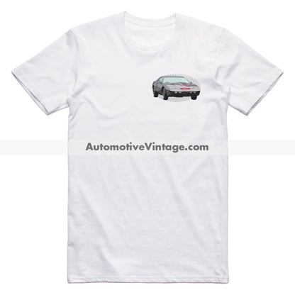 Knight Rider KITT Pontiac Trans Am Famous Car Chest Logo T-shirt White / S Famous Car T-Shirt