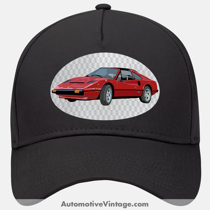 Magnum Pi Ferrari Famous Car Hat Black