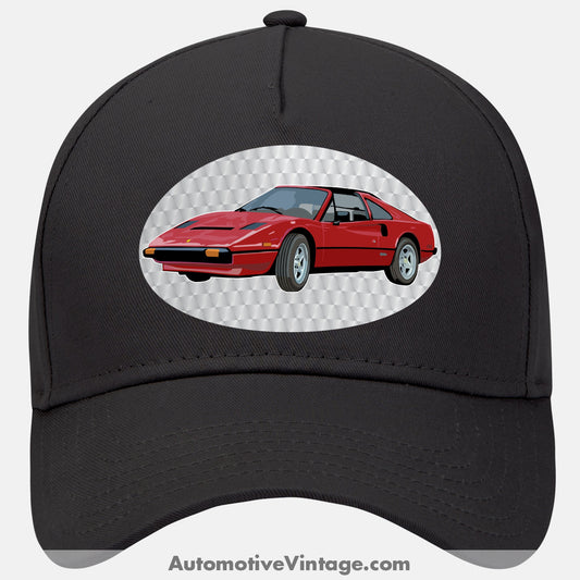 Magnum Pi Ferrari Famous Car Hat Black