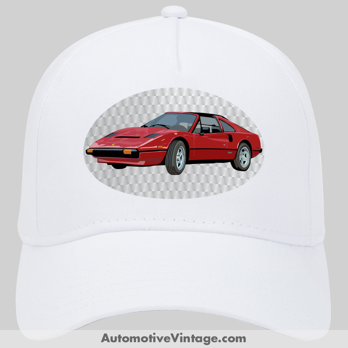Magnum Pi Ferrari Famous Car Hat White