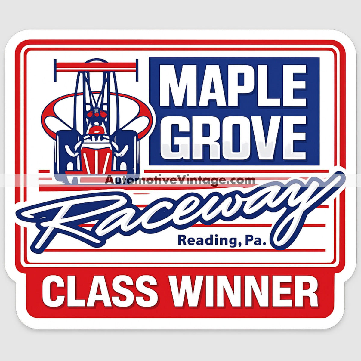Maple Grove Raceway Drag Racing Sticker Sticker Drag Racing Stickers