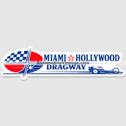Miami Hollywood Dragway Drag Racing Sticker Sticker Drag Racing Stickers