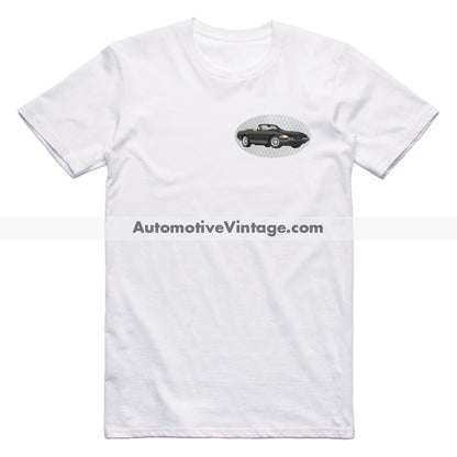 Miami Vice Ferrari Daytona Famous Car Chest Logo T-shirt White / S Famous Car T-Shirt