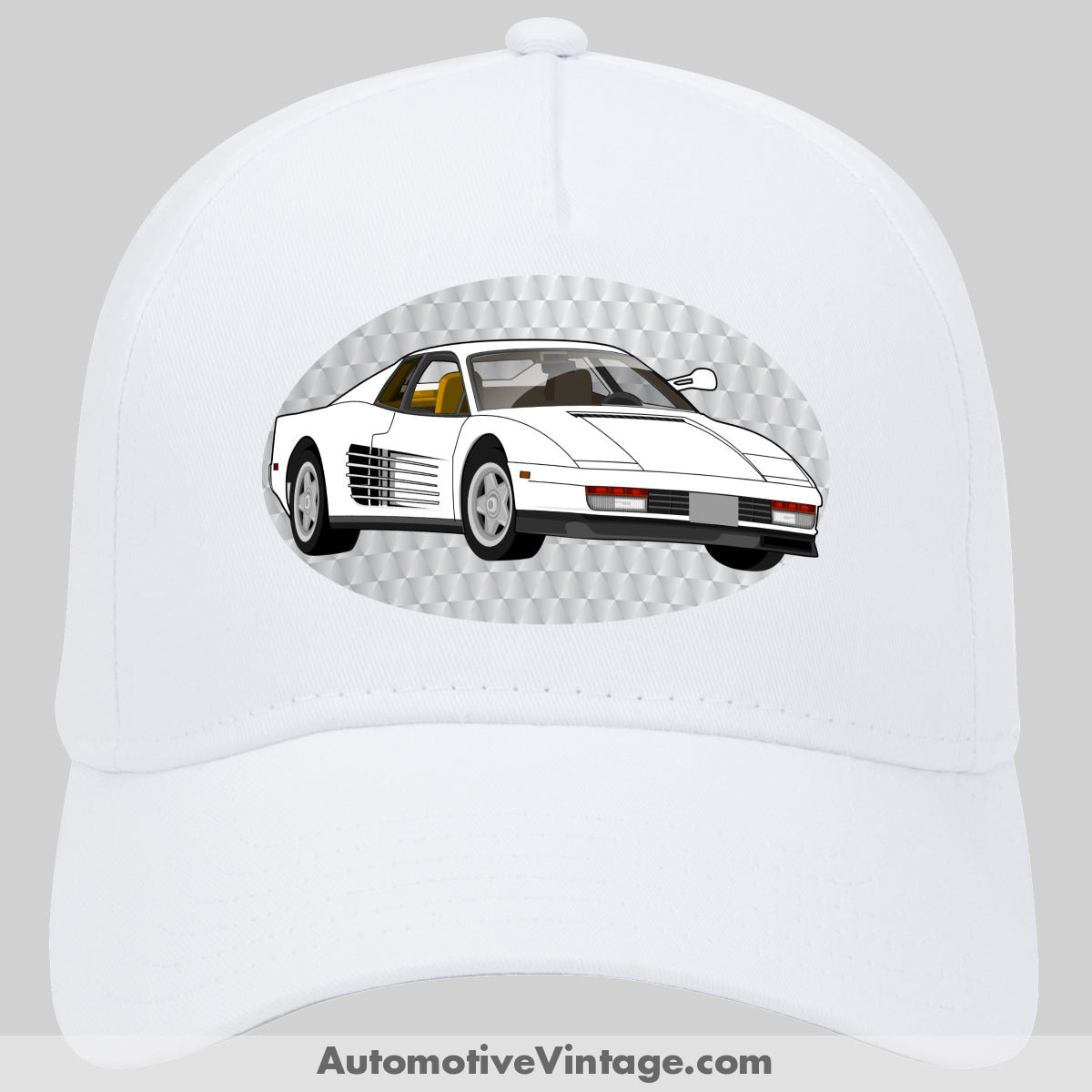 Mimai Vice Ferrari Testarossa Famous Car Hat White