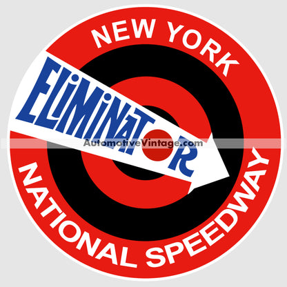 National Speedway Eliminator New York Drag Strip Car Sticker Stickers