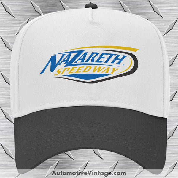 Nazareth Speedway Pa Drag Racing Hat Black/White