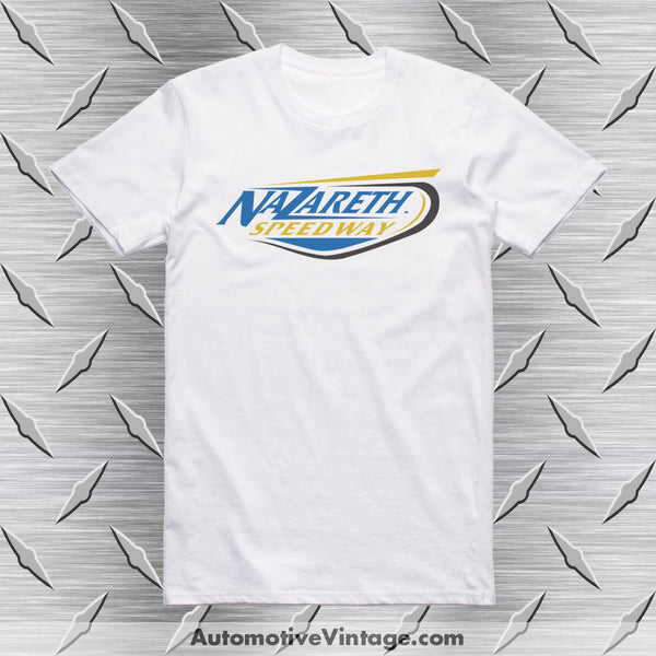 Nazareth Speedway Pennsylvania Retro Drag Racing T-Shirt White / S T-Shirt