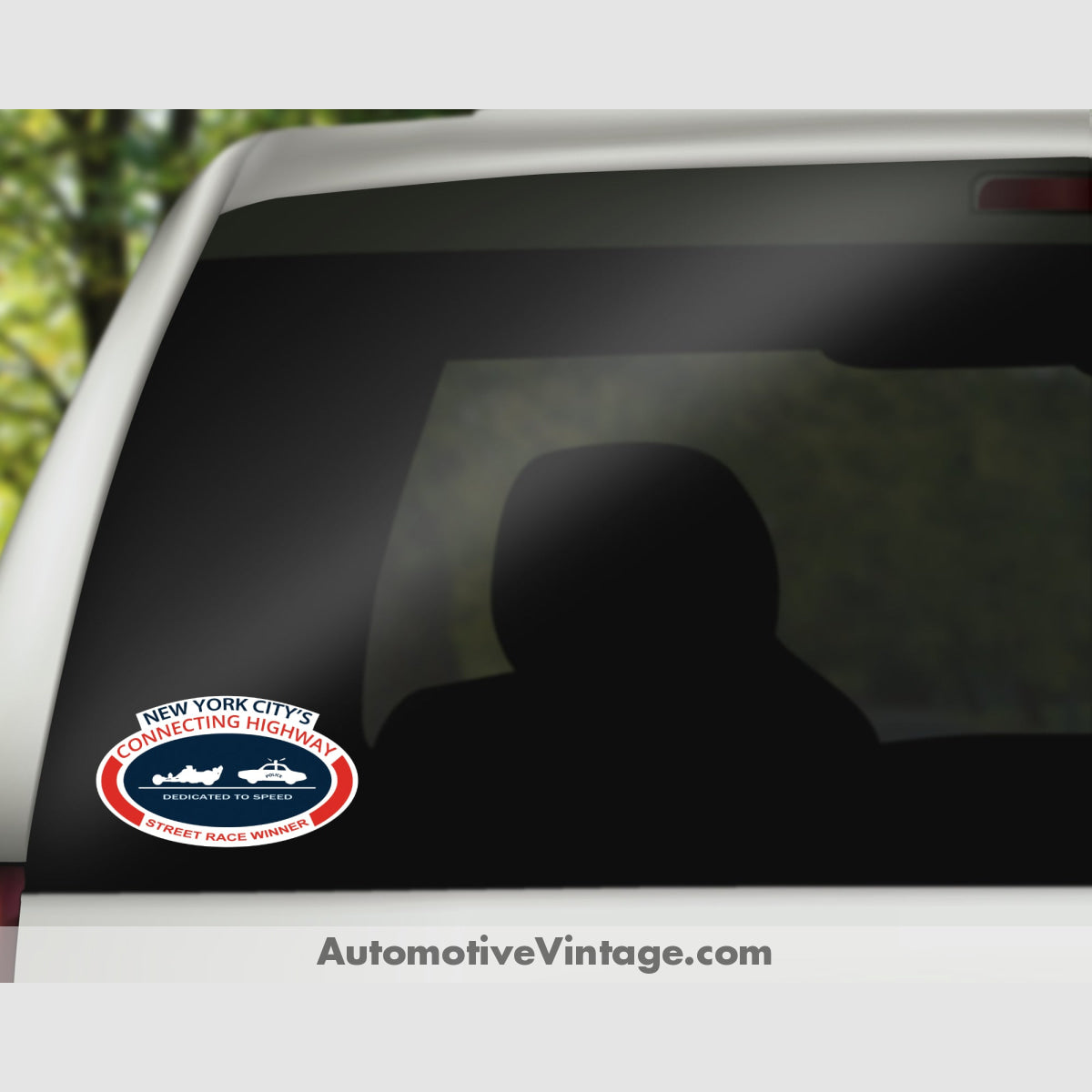New York Citys Connecting Highway Drag Racing Sticker Stickers