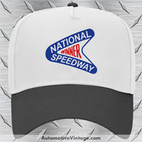 New York National Speedway Winner Long Island Ny Drag Racing Hat Black/White