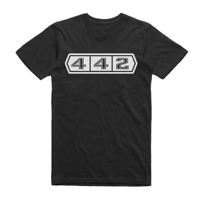 Oldsmobile 442 Early Years Classic Muscle Car T-Shirt Black / S Model T-Shirt