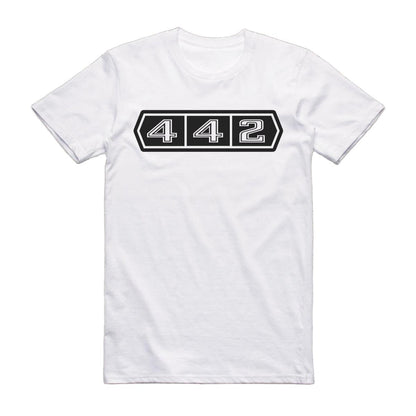 Oldsmobile 442 Early Years Classic Muscle Car T-Shirt White / S Model T-Shirt