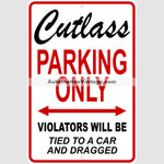 Oldsmobile Cutlass Parking Metal Sign