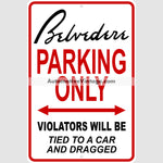 Plymouth Belvedere 1954-55 Parking Metal Sign