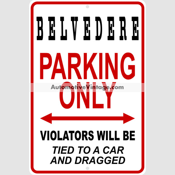 Plymouth Belvedere 1966-70 Parking Metal Sign