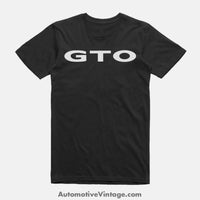 Pontiac Gto Classic Muscle Car T-Shirt Black / S Model T-Shirt
