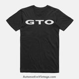 Pontiac Gto Classic Muscle Car T-Shirt Black / S Model T-Shirt