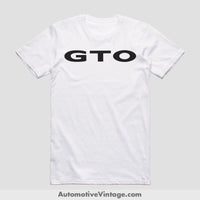 Pontiac Gto Classic Muscle Car T-Shirt White / S Model T-Shirt