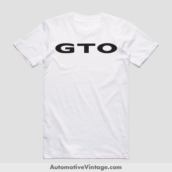 Pontiac Gto Classic Muscle Car T-Shirt White / S Model T-Shirt