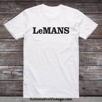 Pontiac Lemans Classic Muscle Car T-Shirt White / S Model T-Shirt