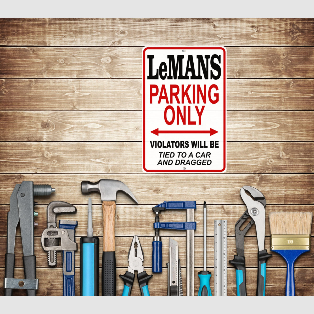 Pontiac Lemans Parking Metal Sign