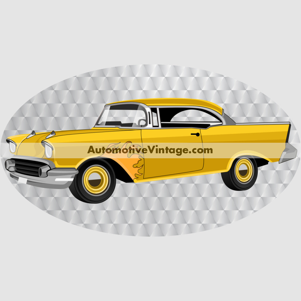 Return To Macon County 57 Chevy Famous Car Chest Logo T-shirt Famous Car T-Shirt