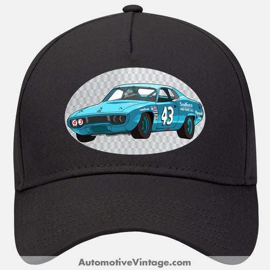 Richard Petty Plymouth Roadrunner Famous Car Hat Black