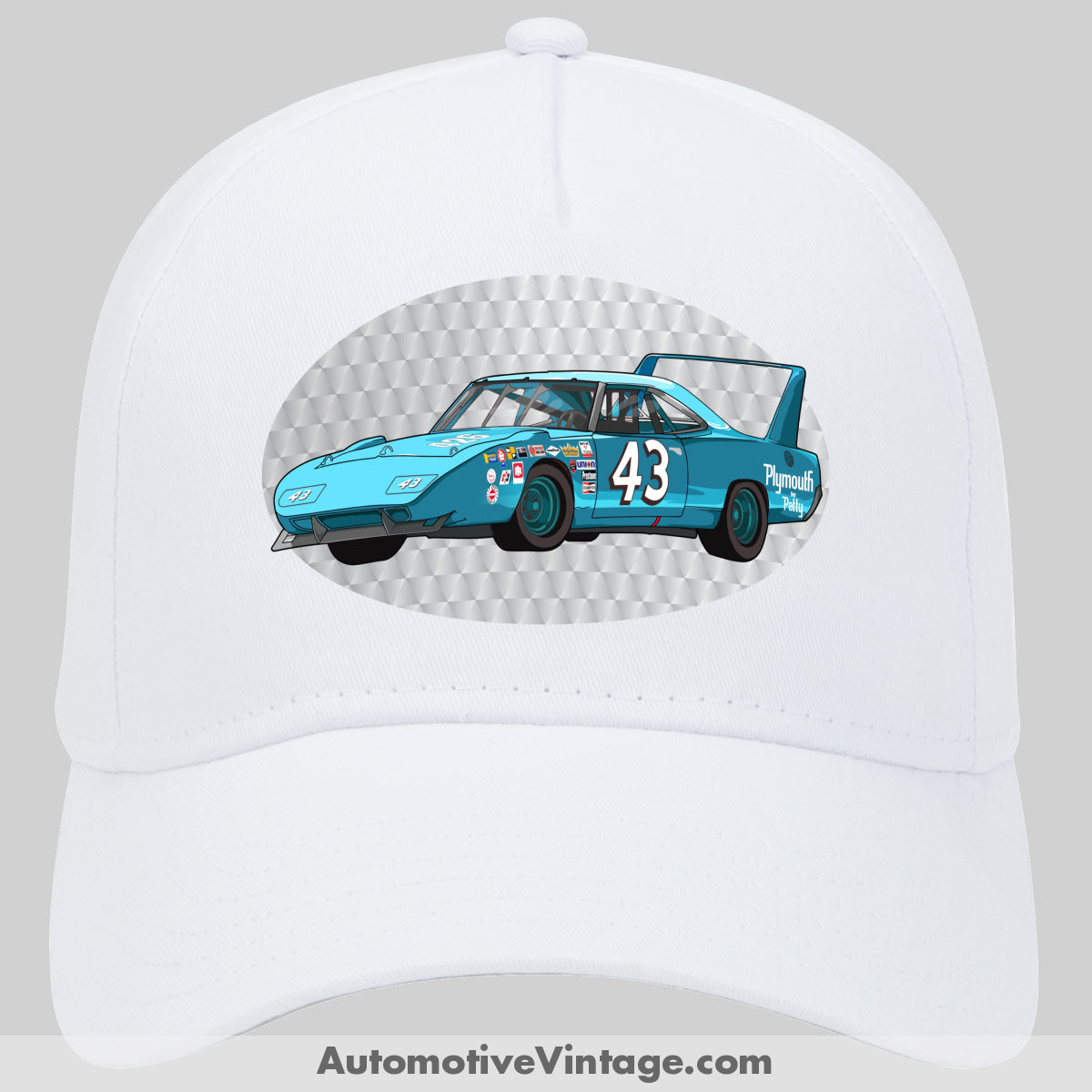 Richard Petty Plymouth Superbird Famous Car Hat White