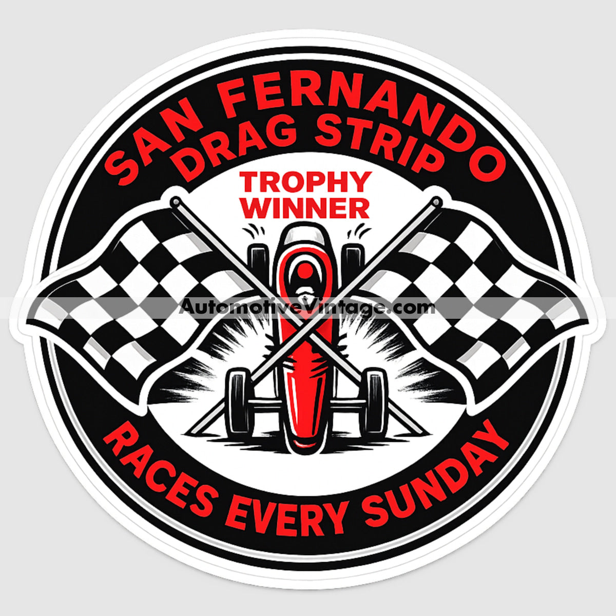 San Fernando Drag Strip Racing Sticker Sticker Drag Racing Stickers