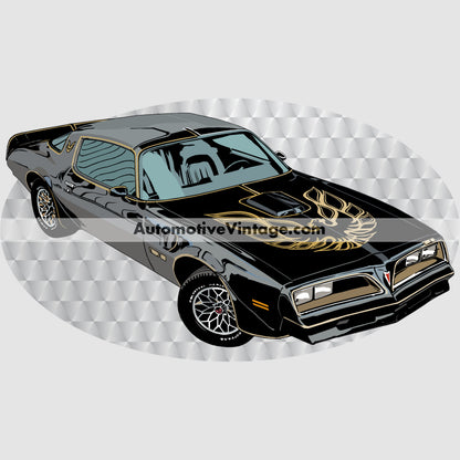 Smokey and the Bandit Pontiac Trans Am Famous Car Chest Logo T-shirt Famous Car T-Shirt
