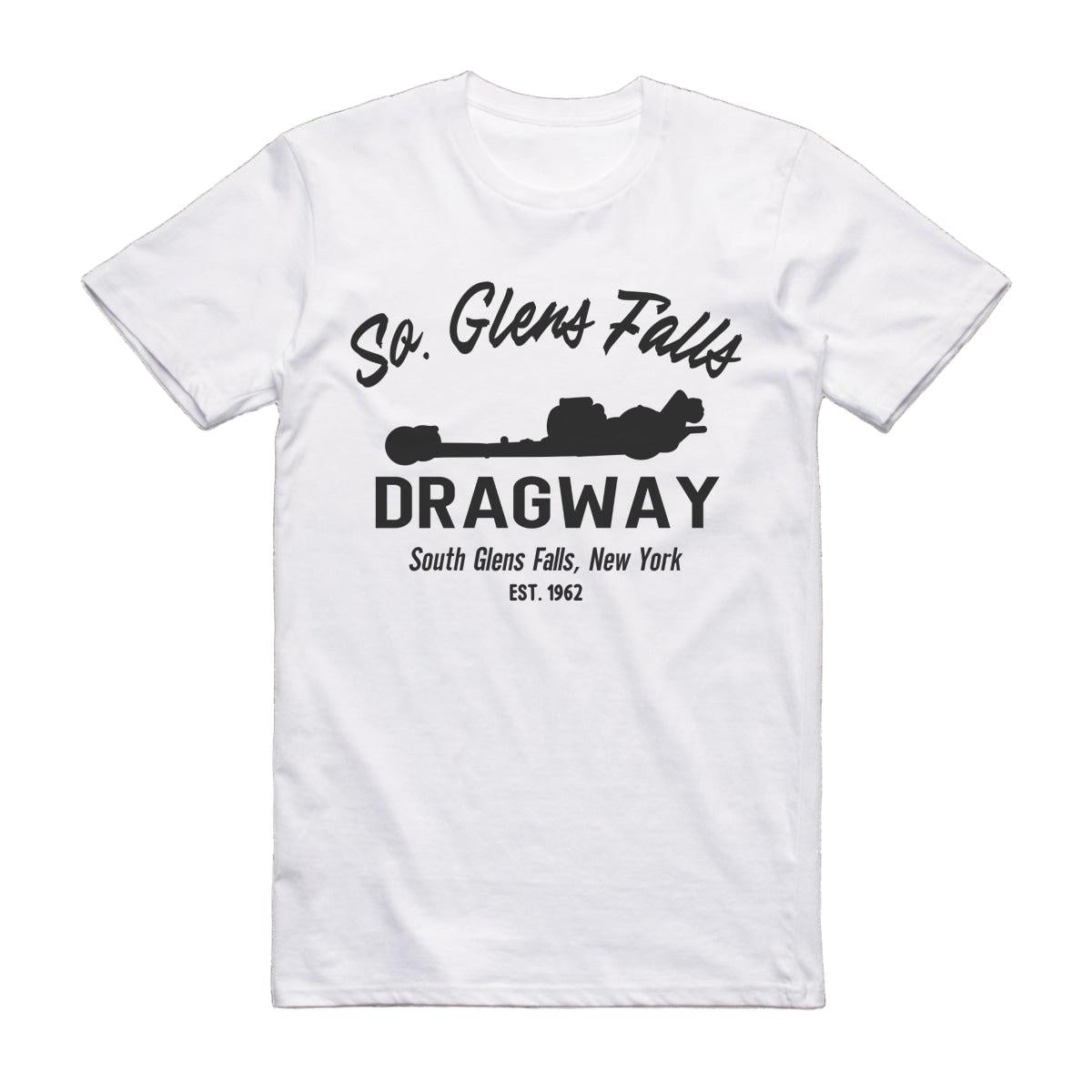 South Glens Falls Dragway New York Drag Racing T-Shirt White / S