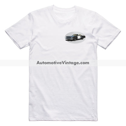 The Blues Brothers Dodge Monaco Famous Car Chest Logo T-shirt White / S Famous Car T-Shirt