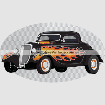 The California Kid Ford Coupe Famous Car Chest Logo T-shirt Famous Car T-Shirt