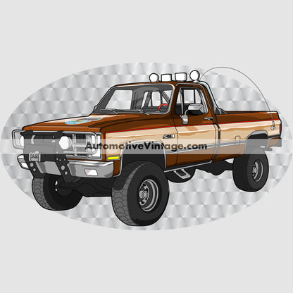 The Fall Guy GMC Sierra Famous Car Chest Logo T-shirt Famous Car T-Shirt