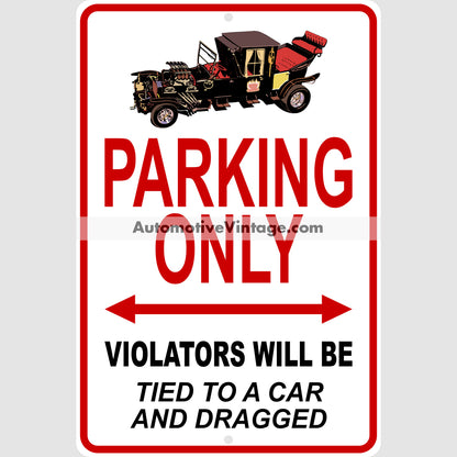 The Munsters Koach Famous Car Metal Parking Sign