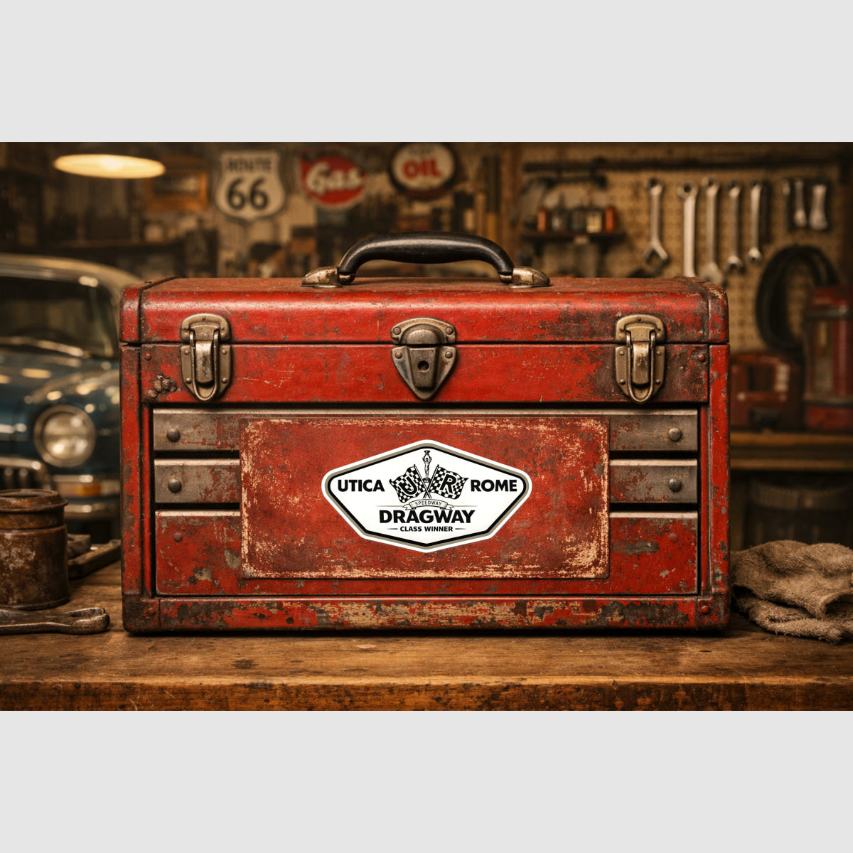 Utica Rome Dragway Racing Sticker Sticker Drag Racing Stickers