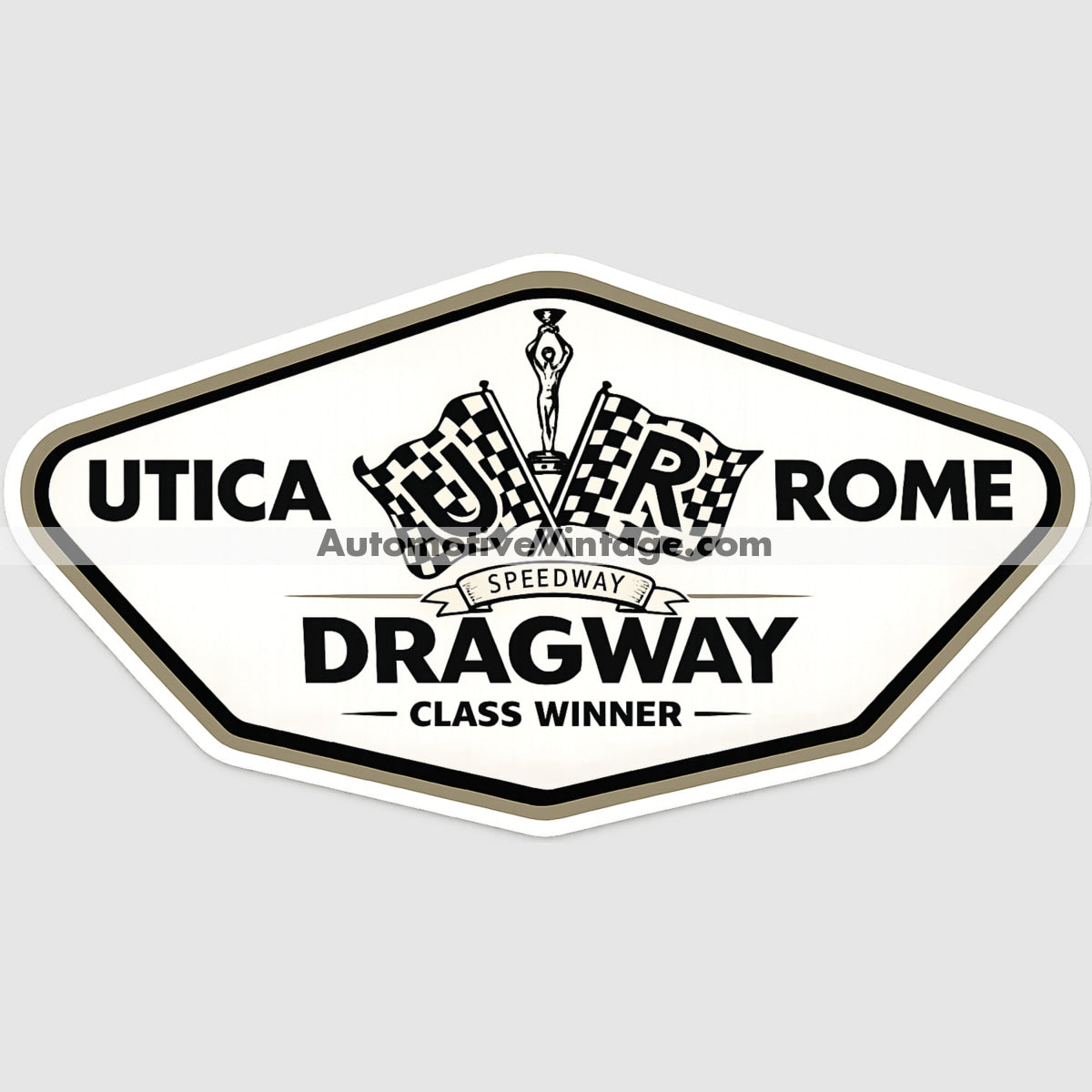 Utica Rome Dragway Racing Sticker Sticker Drag Racing Stickers