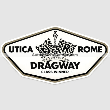 Utica Rome Dragway Racing Sticker Sticker Drag Racing Stickers