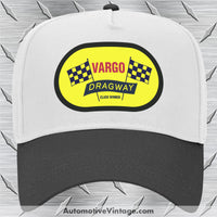 Vargo Dragway Perkasie Pa Drag Racing Hat Black/White